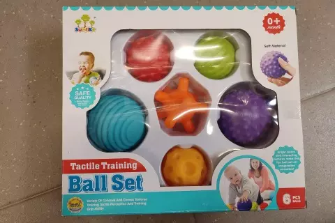 Sada senzorických míčku 6 ks