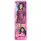 Barbie Modelka - černo-růžové kostkované šaty HBV20 TV1.9.-31.12
