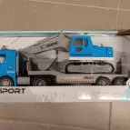 Kamion s bagrem na baterie