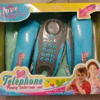 Telefony šedo-modré