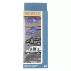 Sada policejních kovových aut