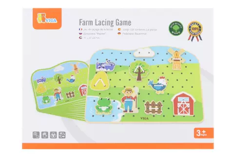 Dřevěné provlékání - farma