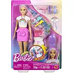 Barbie Panenka Duhové vlasy s třpytivým stylingem JJP07