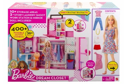 Barbie Módní šatník snů s panenkou HGX57