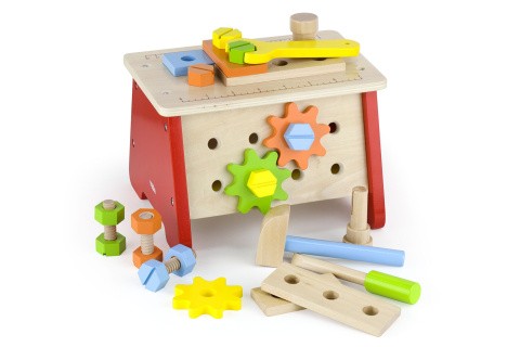 Dřevěná šroubovací sada s nářadím