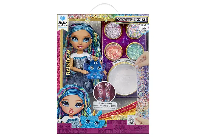 Rainbow High Panenka se slizem a třpytkami - Skyler (blue) TV