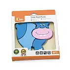 Dřevěné puzzle pro nejmenší - hroch