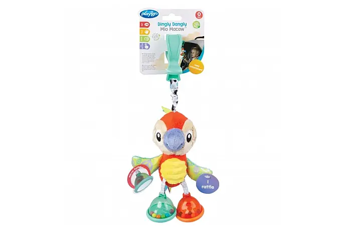 Playgro - Závěsný papoušek s klipem