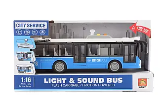 Autobus modrý na baterie