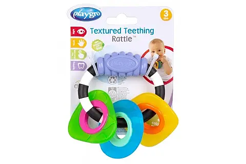 Playgro - Kousací chrastítko s tvary