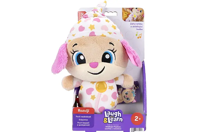 Fisher Price Zklidňující pejskova sestřička s melodiemi CZ JMM42