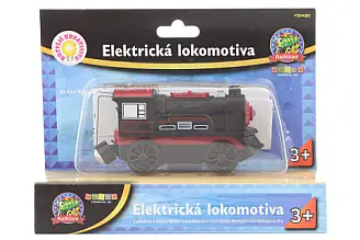 Vláčky Max - Elektrická lokomotiva černá