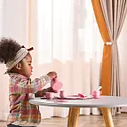 Dřevěný čajový set s tácem