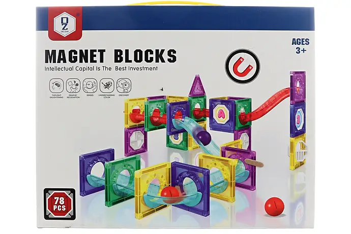 Kuličková dráha magnetická 78 dílků