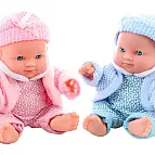 Miminko v zimním oblečení 20 cm v sáčku