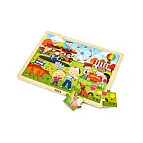 Dřevěné puzzle 24 dílků - podzim