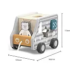 Dřevěná tahačka a vkládačka - nákladní auto