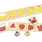 Dřevěné puzzle - barvy