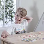 Dřevěné puzzle - barvy