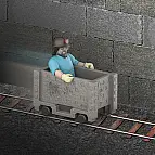 Minecraft Filmový Steve a vozík JGP20 TV