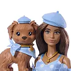 Barbie Dvojí kostým-Puntíky JFP38