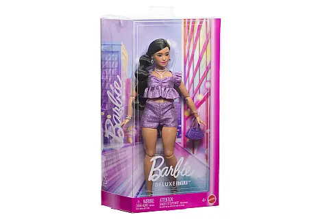 Barbie Deluxe modelka - Fialové šortky JFP43