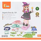 Dřevěné magnetické oblékání - dívka