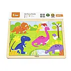 Dřevěné puzzle 16 dílků - dinosauři