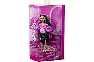 Barbie Deluxe Style Modelka v topu s odhalenými rameny a sukni J