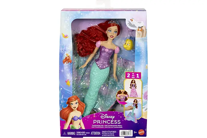 Disney Princess Panenka Ariel s proměnou JLK19 TV