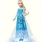 Frozen Anglicky zpívající panenka Elsa se světly JLJ07