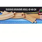 Vláčky Max - Dlouhá kruhová kolej 4 ks