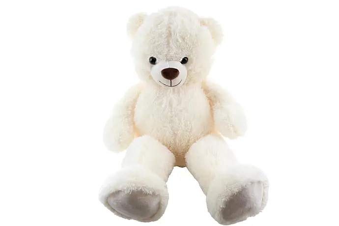 Plyš Medvěd 90cm bílý