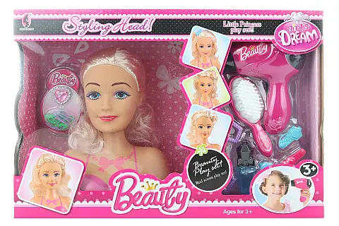 Česací hlava + fén baterie a doplňky