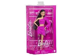 Barbie deluxe modelka - šaty s růží HYV26 TV