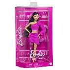 Barbie deluxe modelka - šaty s růží HYV26 TV