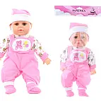 Miminko zvukové 30 cm růžový obleček