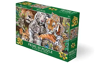 Puzzle 3D - Spící šelmy