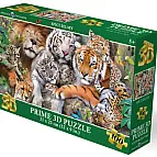 Puzzle 3D - Spící šelmy