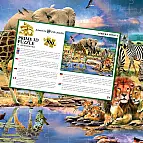 Puzzle 3D - Africká zvířata