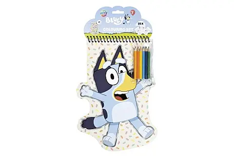 Omalovánky Bluey + pastelky 6ks