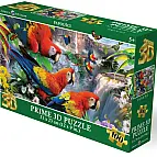 Puzzle 3D - Papoušci