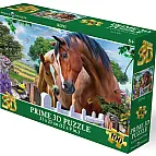 Puzzle 3D - Koně