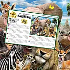 Puzzle 3D - Smějící se africká zvířata