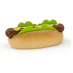 Dřevěná sada hotdog a mléko
