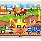 Dřevěné puzzle 24 dílků - stavba