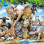Puzzle 3D - Africká zvířata