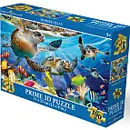 Puzzle 3D - Mořské želvy