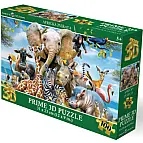 Puzzle 3D - Africká zvířata