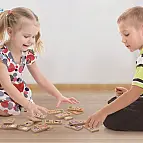 Dřevěné domino - domácí zvířátka